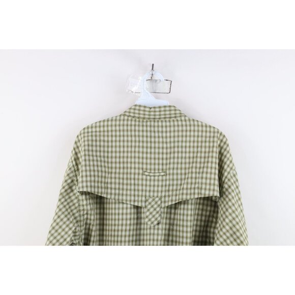 ExOfficio Mens Large Vented Double Pocket Hiking Trekking Button Shirt Plaid - Picture 15 of 16